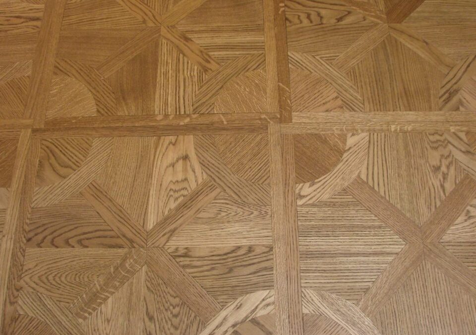 08. Pałac Arcybiskupów Warmińskich - wzór parkietu taflowego w kaplicy inspirowany średniowiecznymi posadzkami kamiennymi